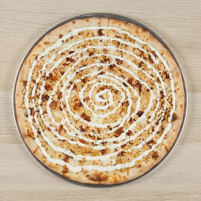 Chicken Bacon Ranch Pizza.