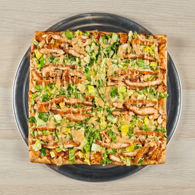 Chicken Caesar Pizza.