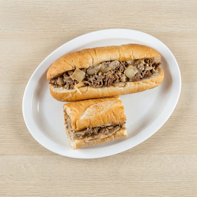 Cheese Steak Sandwich.